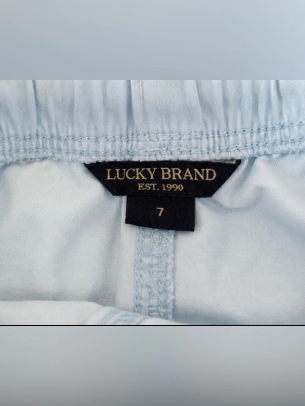 Lucky Brand Boys Light Blue Pull-On Shorts | Size 7 | Summer Essential